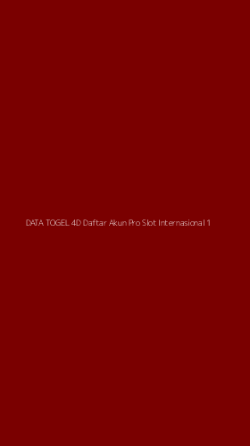 Tampilan Antarmuka Aplikasi Data Togel 4d Daftar Akun Pro Slot Internasional - 1