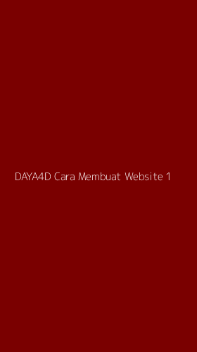 Tampilan Antarmuka Aplikasi Daya4d Cara Membuat Website - 1