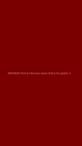 Tampilan Antarmuka Aplikasi Dayang4d Portal Informasi Game Online Terupdate - 3
