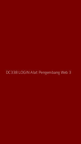 Tampilan Antarmuka Aplikasi Dc338 Login Alat Pengembang Web - 3