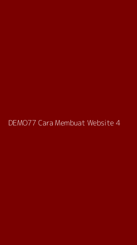 Tampilan Antarmuka Aplikasi Demo77 Cara Membuat Website - 4