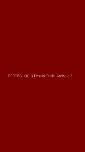 Tampilan Antarmuka Aplikasi Depo88 Login Desain Grafis Android - 1