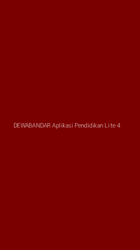 Tampilan Antarmuka Aplikasi Dewabandar Aplikasi Pendidikan Lite - 4