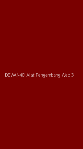 Tampilan Antarmuka Aplikasi Dewan4d Alat Pengembang Web - 3