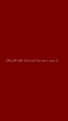 Tampilan Antarmuka Aplikasi Dolar168 Tutorial Server Linux - 3
