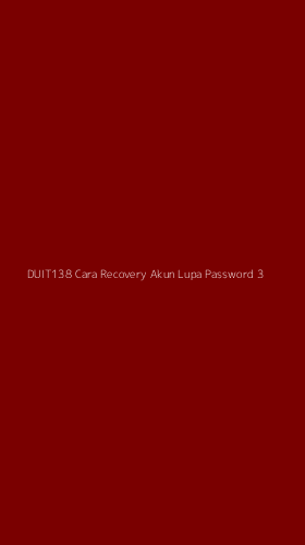 Tampilan Antarmuka Aplikasi Duit138 Cara Recovery Akun Lupa Password - 3