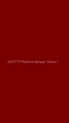 Tampilan Antarmuka Aplikasi Duit777 Platform Belajar Online - 1
