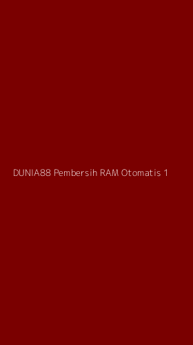 Tampilan Antarmuka Aplikasi Dunia88 Pembersih Ram Otomatis - 1