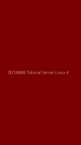 Tampilan Antarmuka Aplikasi Duta888 Tutorial Server Linux - 4