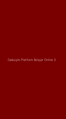 Tampilan Antarmuka Aplikasi Daduspin Platform Belajar Online - 3