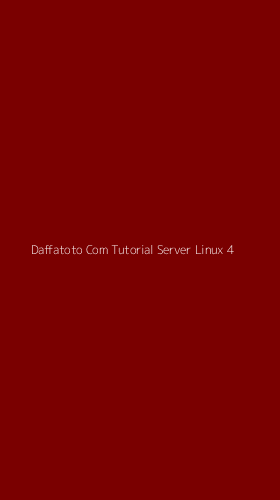 Tampilan Antarmuka Aplikasi Daffatoto Com Tutorial Server Linux - 4