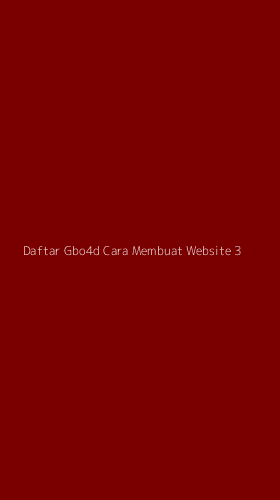 Tampilan Antarmuka Aplikasi Daftar Gbo4d Cara Membuat Website - 3