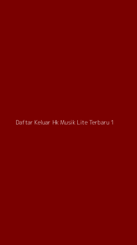 Tampilan Antarmuka Aplikasi Daftar Keluar Hk Musik Lite Terbaru - 1
