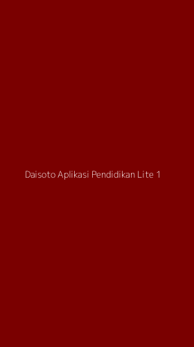 Tampilan Antarmuka Aplikasi Daisoto Aplikasi Pendidikan Lite - 1