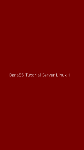Tampilan Antarmuka Aplikasi Dana55 Tutorial Server Linux - 1