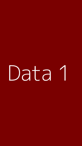 Tampilan Antarmuka Aplikasi Data - 1