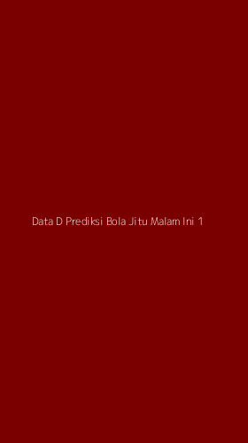 Tampilan Antarmuka Aplikasi Data D Prediksi Bola Jitu Malam Ini - 1