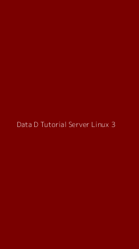 Tampilan Antarmuka Aplikasi Data D Tutorial Server Linux - 3