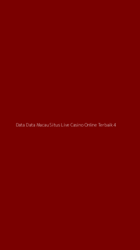 Tampilan Antarmuka Aplikasi Data Data Macau Situs Live Casino Online Terbaik - 4