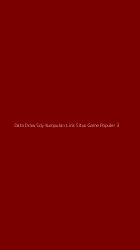 Tampilan Antarmuka Aplikasi Data Draw Sdy Kumpulan Link Situs Game Populer - 3
