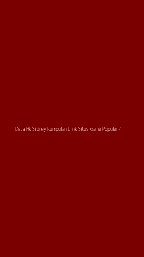 Tampilan Antarmuka Aplikasi Data Hk Sidney Kumpulan Link Situs Game Populer - 4