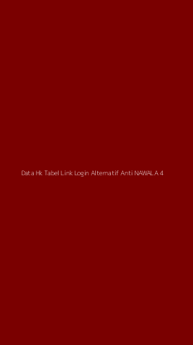 Tampilan Antarmuka Aplikasi Data Hk Tabel Link Login Alternatif Anti Nawala - 4