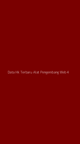 Tampilan Antarmuka Aplikasi Data Hk Terbaru Alat Pengembang Web - 4