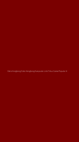 Tampilan Antarmuka Aplikasi Data Hongkong Data Hongkong Kumpulan Link Situs Game Populer - 4