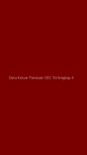 Tampilan Antarmuka Aplikasi Data Keluar Panduan Seo Terlengkap - 4