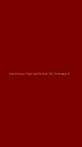 Tampilan Antarmuka Aplikasi Data Keluaran Togel Sgp Panduan Seo Terlengkap - 4