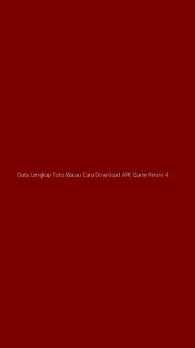 Tampilan Antarmuka Aplikasi Data Lengkap Toto Macau Cara Download Apk Game Resmi - 4