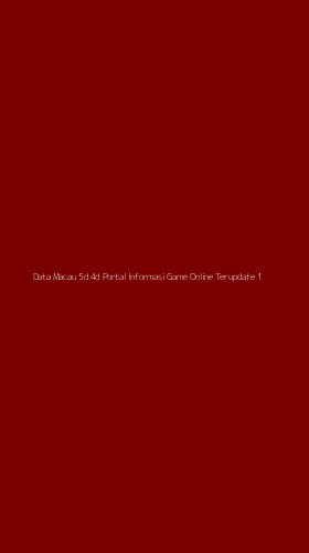 Tampilan Antarmuka Aplikasi Data Macau 5d 4d Portal Informasi Game Online Terupdate - 1