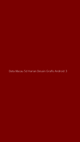 Tampilan Antarmuka Aplikasi Data Macau 5d Harian Desain Grafis Android - 3