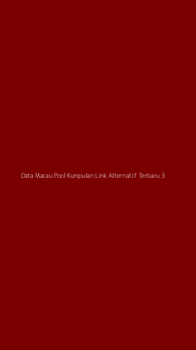 Tampilan Antarmuka Aplikasi Data Macau Pool Kumpulan Link Alternatif Terbaru - 3