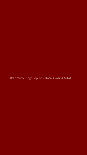 Tampilan Antarmuka Aplikasi Data Macau Togel Aplikasi Kasir Gratis Umkm - 3