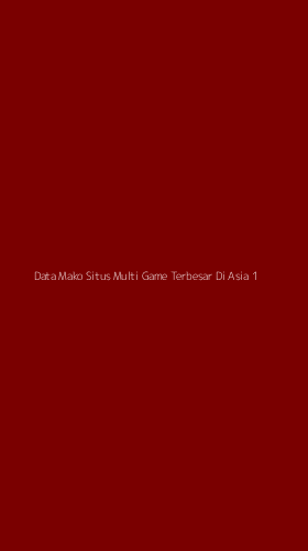 Tampilan Antarmuka Aplikasi Data Mako Situs Multi Game Terbesar Di Asia - 1