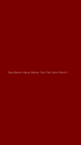 Tampilan Antarmuka Aplikasi Data Master Macau Bandar Toto Slot Gacor Resmi - 1
