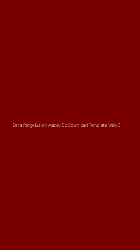 Tampilan Antarmuka Aplikasi Data Pengeluaran Macau 5d Download Template Web - 3