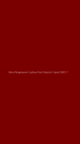 Tampilan Antarmuka Aplikasi Data Pengeluaran Sydney Pool Deposit Cepat Qris - 1