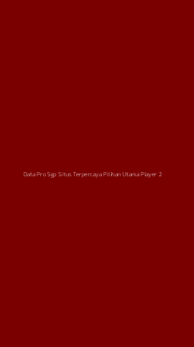 Tampilan Antarmuka Aplikasi Data Pro Sgp Situs Terpercaya Pilihan Utama Player - 2
