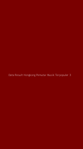 Tampilan Antarmuka Aplikasi Data Result Hongkong Pemutar Musik Terpopuler - 3