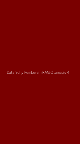 Tampilan Antarmuka Aplikasi Data Sdny Pembersih Ram Otomatis - 4