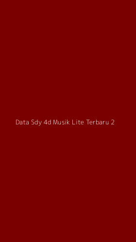 Tampilan Antarmuka Aplikasi Data Sdy 4d Musik Lite Terbaru - 2