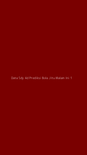Tampilan Antarmuka Aplikasi Data Sdy 4d Prediksi Bola Jitu Malam Ini - 1