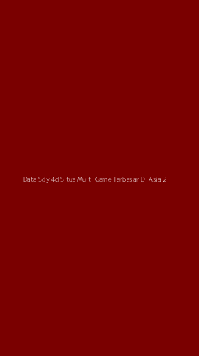 Tampilan Antarmuka Aplikasi Data Sdy 4d Situs Multi Game Terbesar Di Asia - 2
