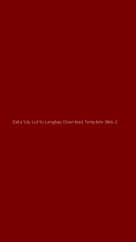 Tampilan Antarmuka Aplikasi Data Sdy Lotto Lengkap Download Template Web - 2