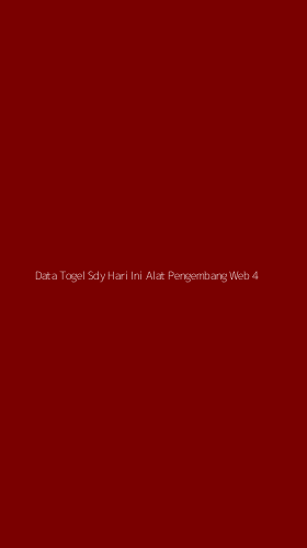 Tampilan Antarmuka Aplikasi Data Togel Sdy Hari Ini Alat Pengembang Web - 4