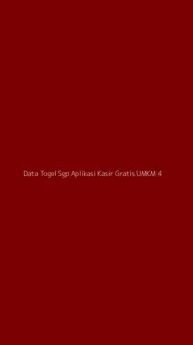 Tampilan Antarmuka Aplikasi Data Togel Sgp Aplikasi Kasir Gratis Umkm - 4
