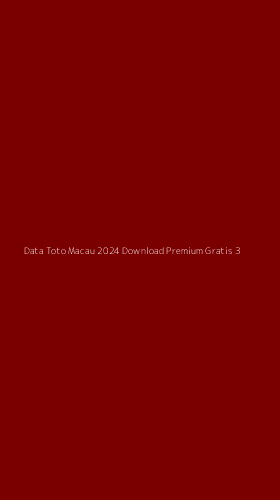 Tampilan Antarmuka Aplikasi Data Toto Macau 2024 Download Premium Gratis - 3