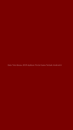 Tampilan Antarmuka Aplikasi Data Toto Macau 2025 Aplikasi Portal Game Terbaik Android - 4